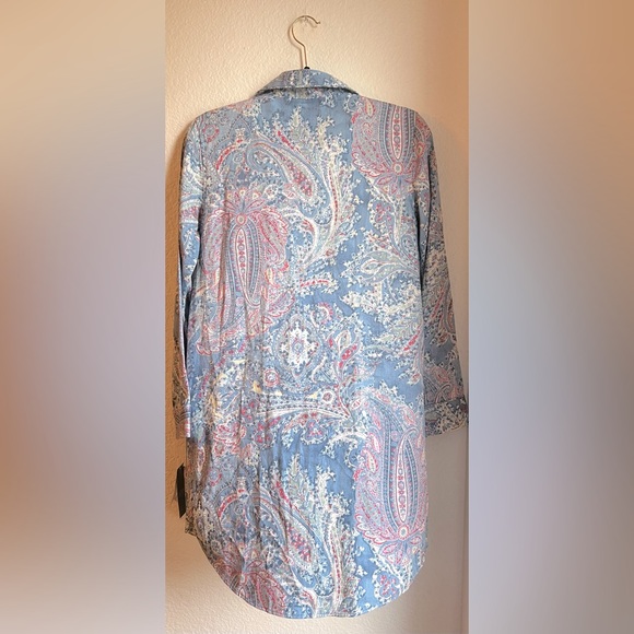 Lauren Ralph Lauren Paisley Sleep Shirt - Picture 3 of 5